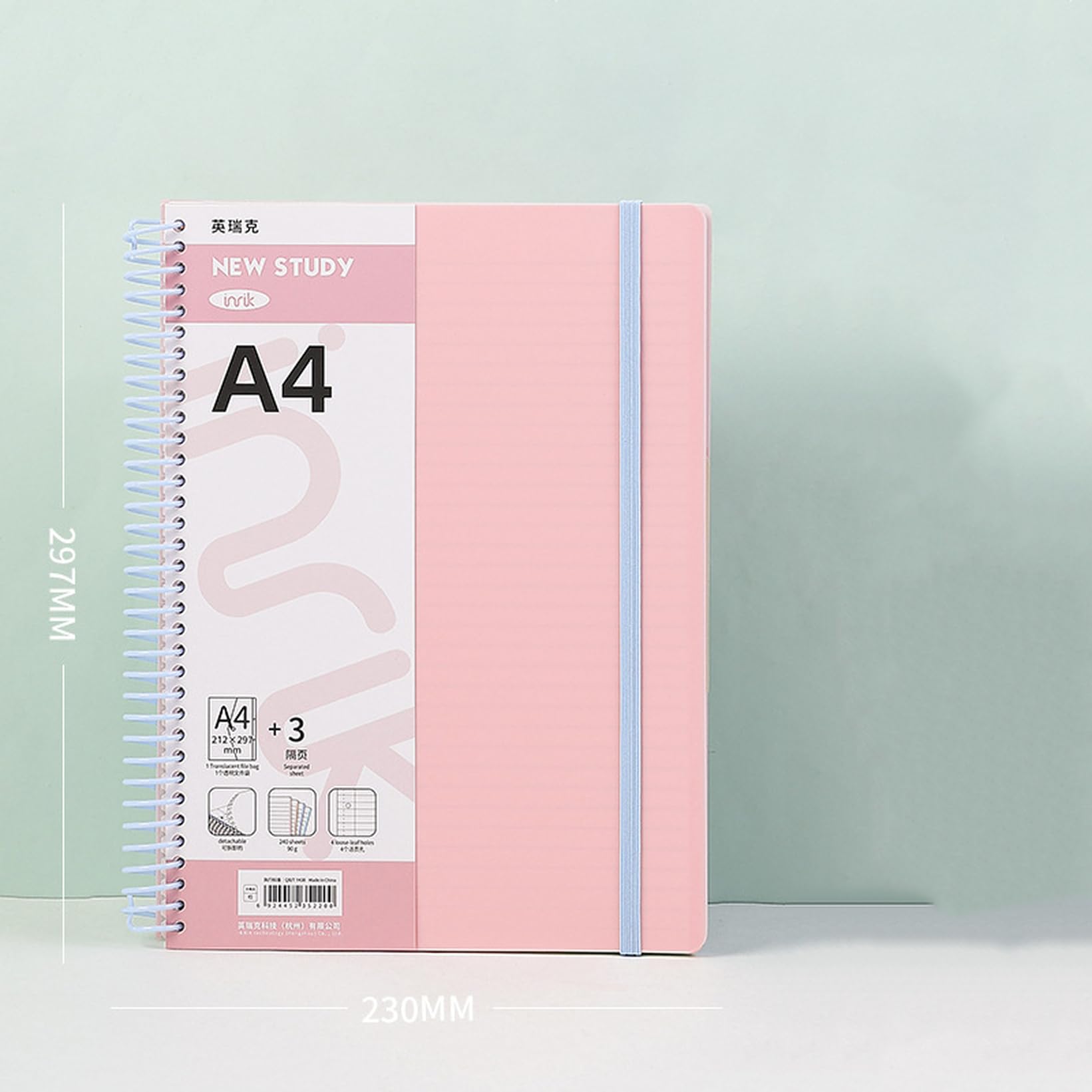 Amazon.co.jp: QQZSG ノート ソフトリングノート ピンク 横罫線